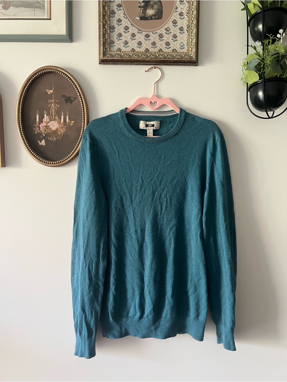 Joseph Abboud Men’s Small Teal Crewneck Sweater